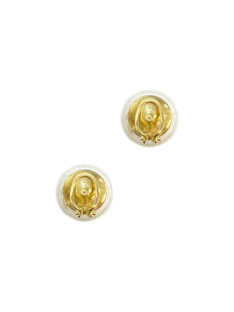 dior pearl heart earrings|christian dior vintage pearl earrings.